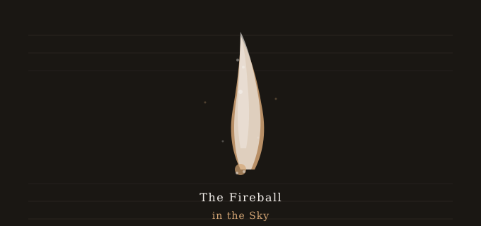 "The Fireball in the sky"